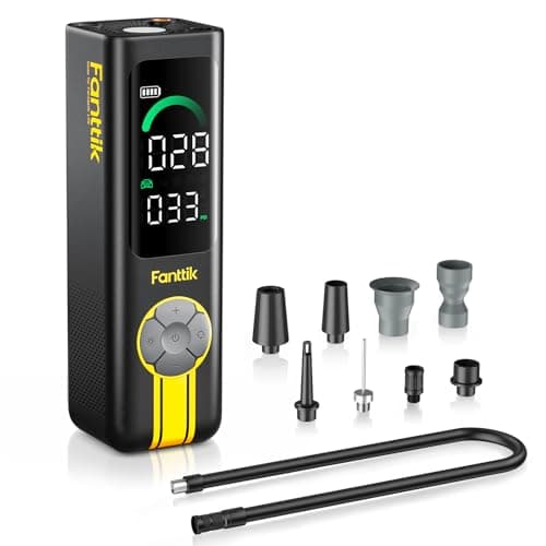 Fanttik X10 Cross Tire Inflator/Blower 2-in-1, Cordless Tire Inflator Portable Air Compressor, 150PSI Air Pump for cars and bikes, with Light and Power Bank, Deflate for Air Mattresses, Pool Floats