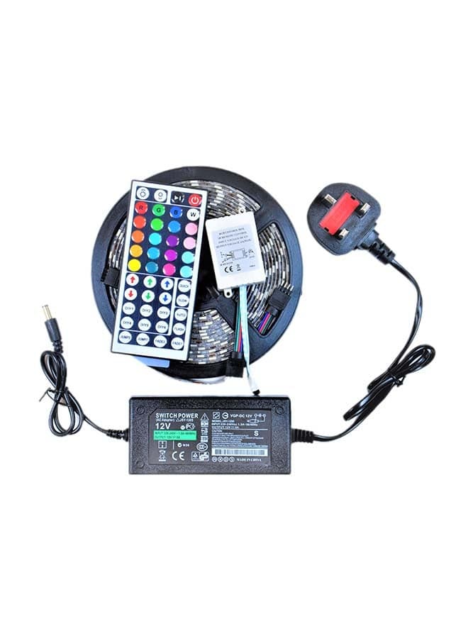 4-Piece Color Changing LED Light Strip Set With Remote Multicolour 5meter