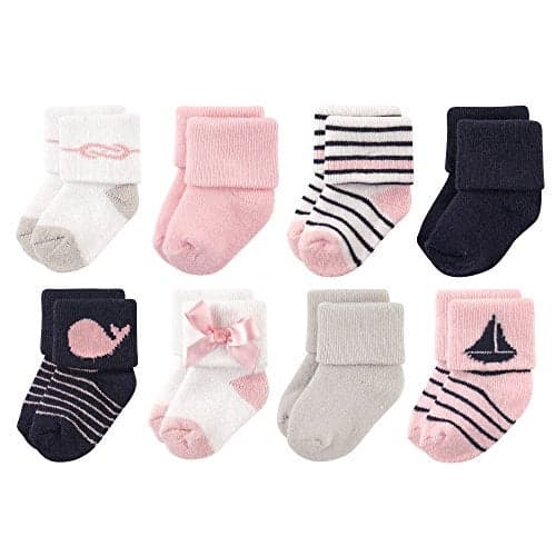 Luvable Friends baby boys Newborn and Terry Socks, Sailboat, 0-6 Months US