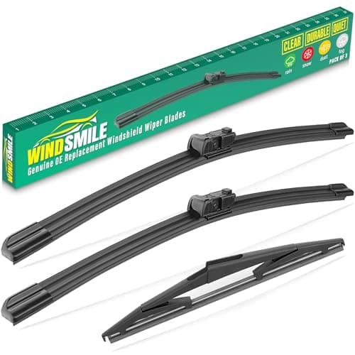 26" 19" 10" Windshield Wiper Blades Replacement for Nissan Pathfinder 2022 2023 2024 2025 Premium All Weather Front Rear Wipers Set - OEM Quality (Pack of 3)