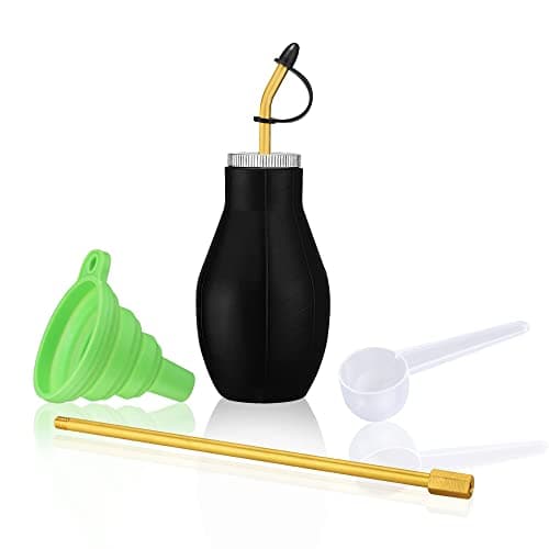 Bulb Duster Sprayer Insect Buster – Handheld, 7" Extendable Applicator Dispenser for Diatomaceous Earth & Other Home Powder Applications – Non-Toxic Assemble Garden Farm…