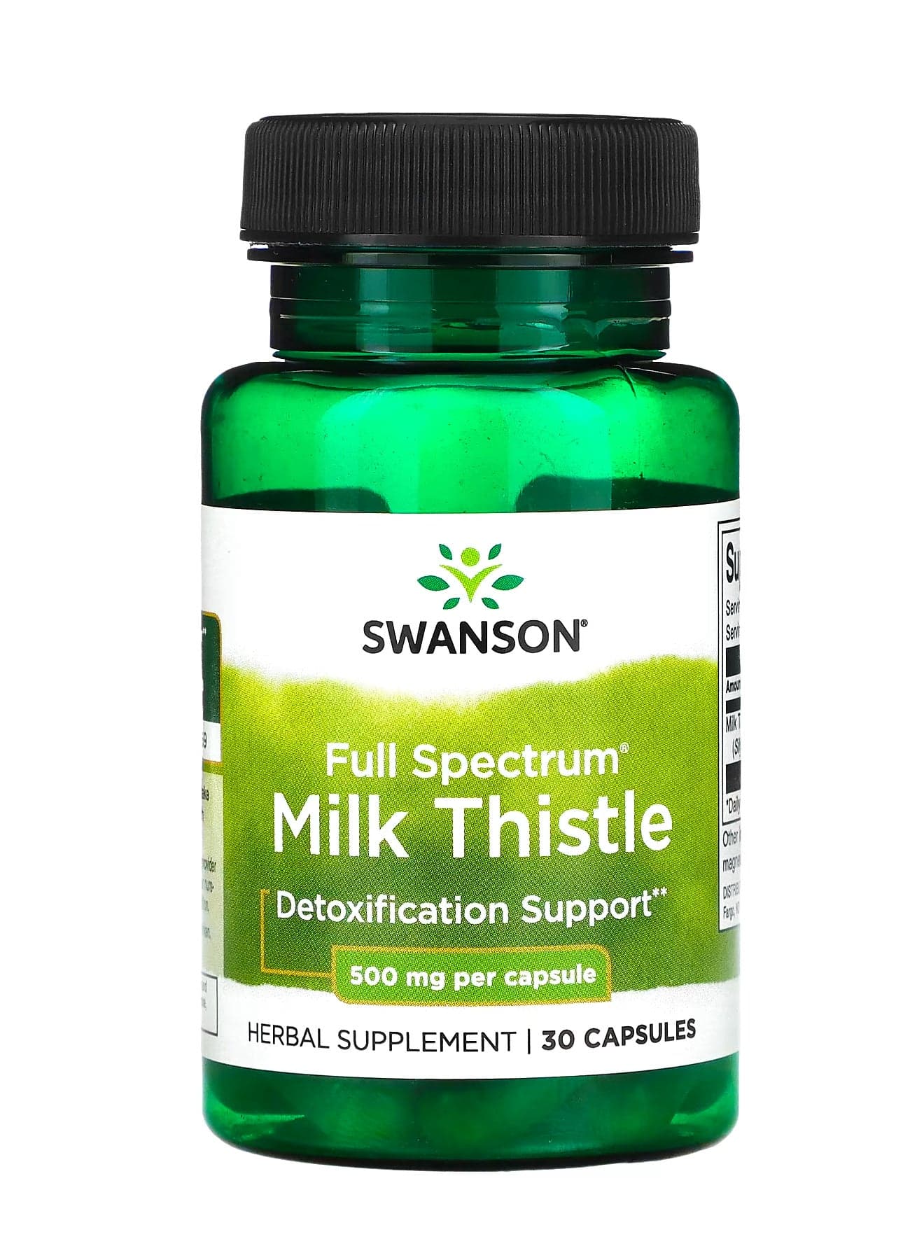 Full Spectrum Milk Thistle 500 mg 30 Capsules