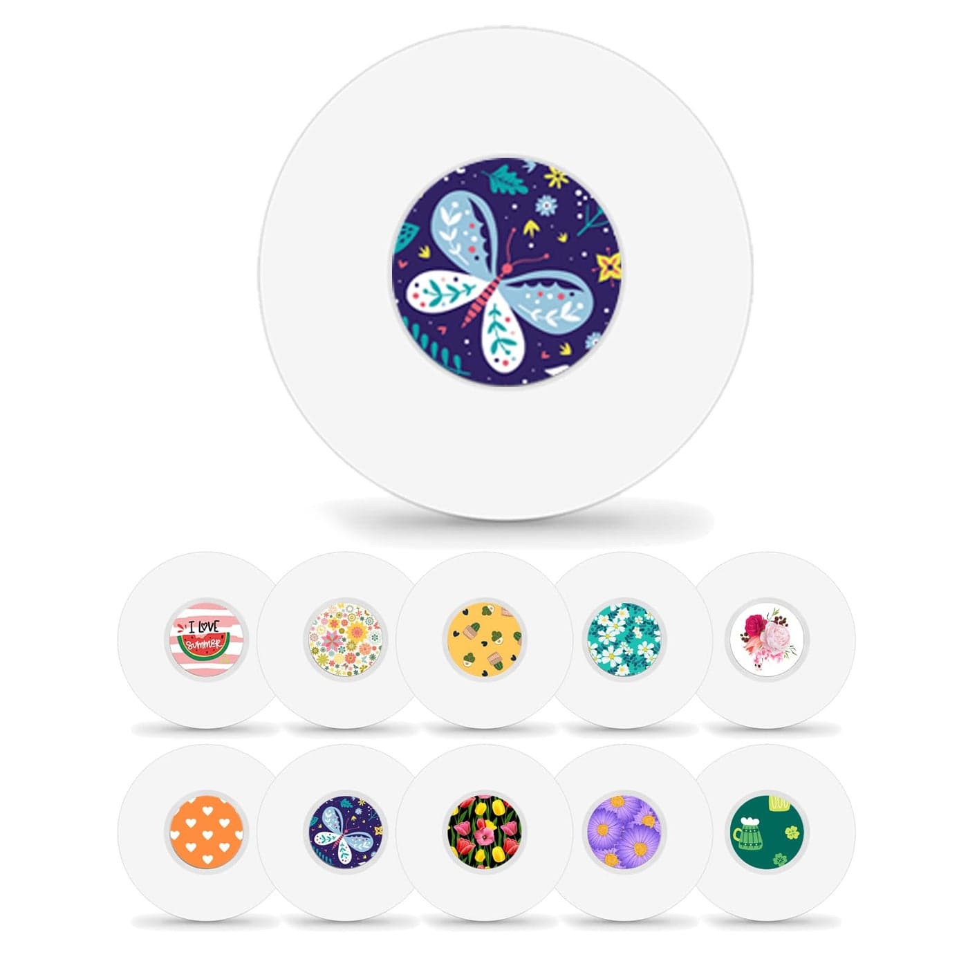 HONYOU 40Pack Freestyle Sensor Stickers Adhesive Patches for Libre 3 Plus Sensor Covers Waterproof Transparent CGM Tape 14 Day Long Stay Sensor Patches with Hole