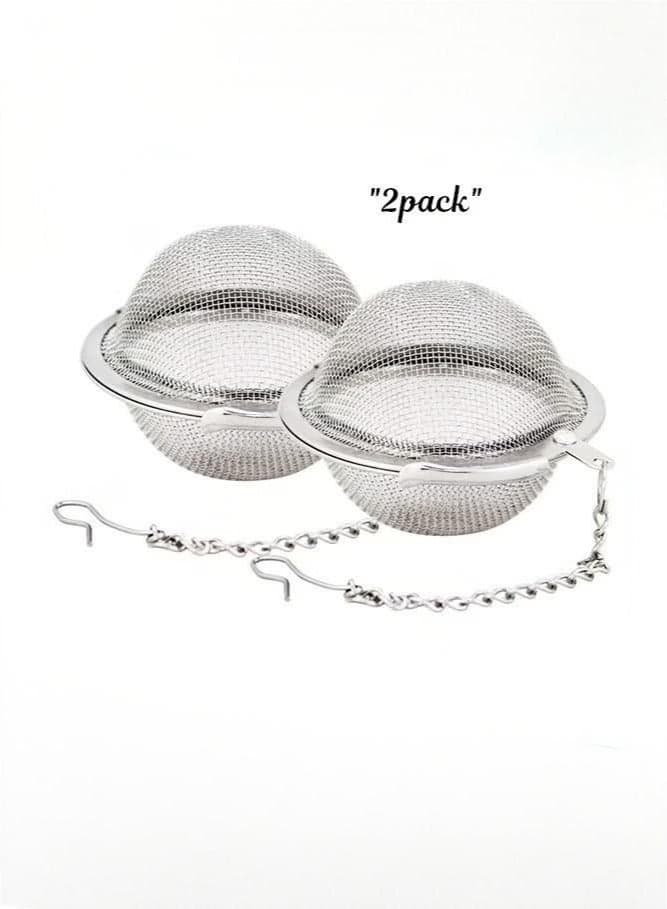 2 Pieces Stainless Steel Mesh Tea Ball 2.1 Inch Tea, Infuser Strainers Tea, Interval Diffuser for Tea