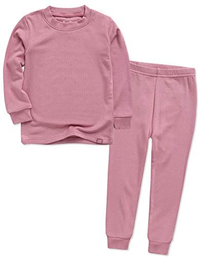 Vaenait Kids Toddler Long Sleeve Modal Sleepwear Pajamas 2pcs Set Modal Purplepink XS