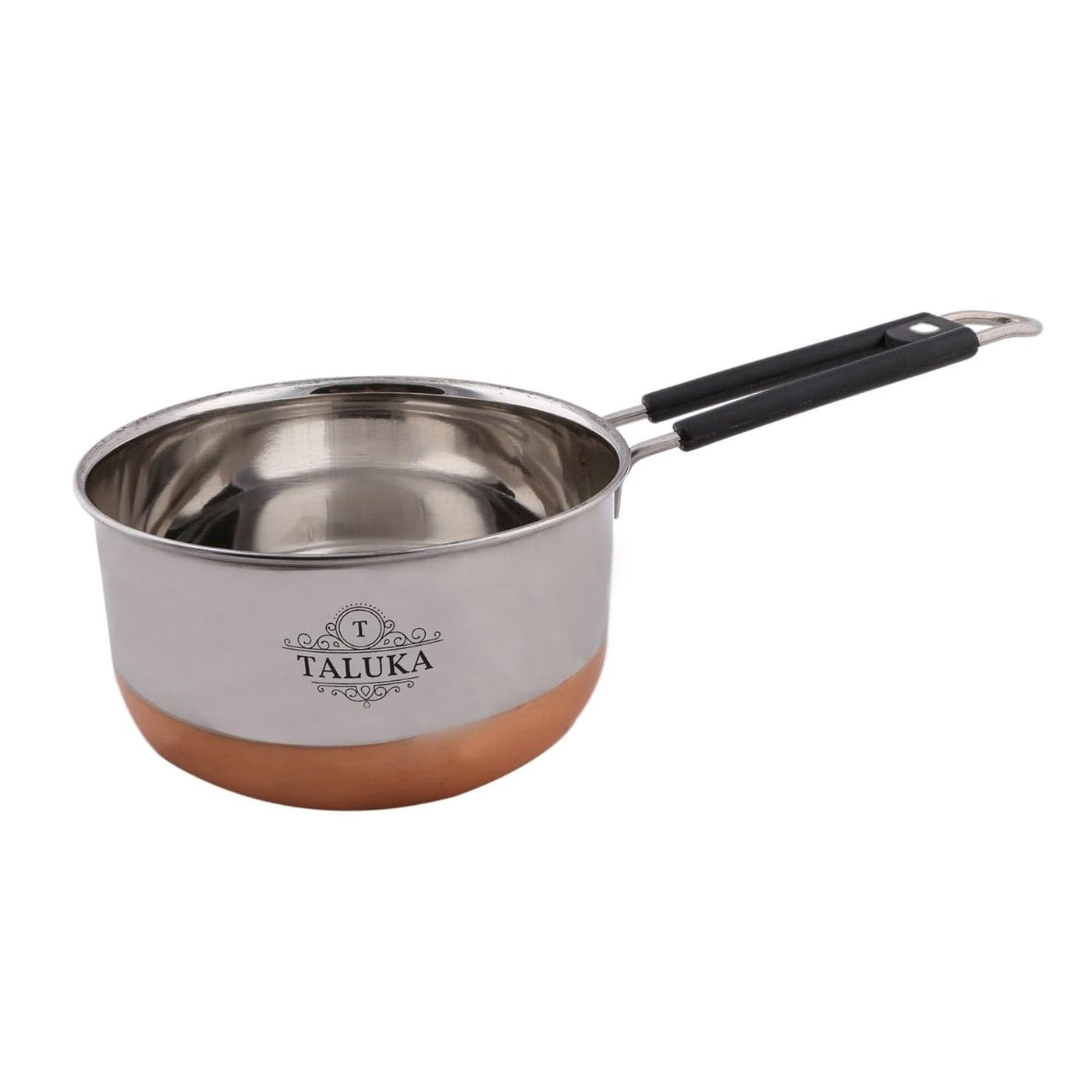 Taluka Stainless Steel Copper Bottom Saucepan 2 Liter Silver