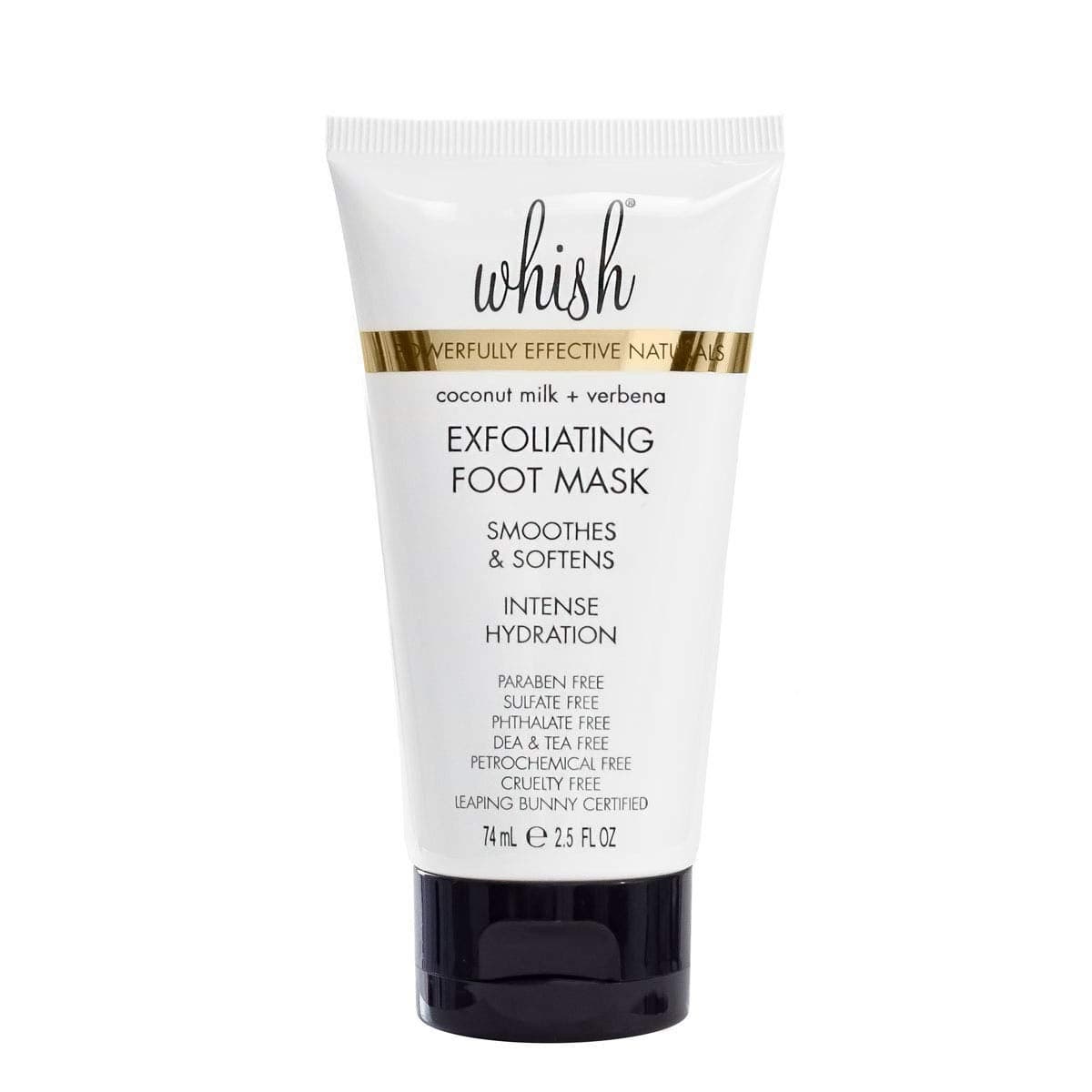 Whish Coconut Milk Verbena Exfoliating Foot Mask Smoothes Softens Intense Hydration