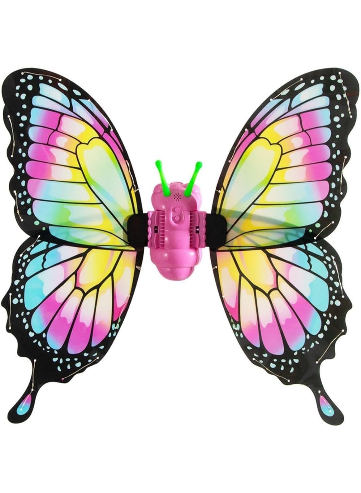 LED Fairy Wings for Girls with Music & Flapping Effect, Light-Up erfly Wings, Kids Gift, Magical Birthday Party Decor, Dancing Wings with Sound, Sparkling LED Lights
