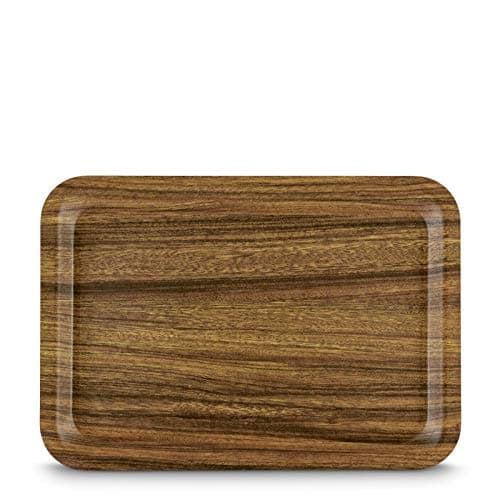 Freelance Nature Kraft Serving Tray Beige, 24x34 cm, Rectangle, Non-Slip Surface, Decorative Anti-Skid Kitchen & Dining/Coffee Table Trays for Breakfast/Food/Tea - Brown, Made in Europe