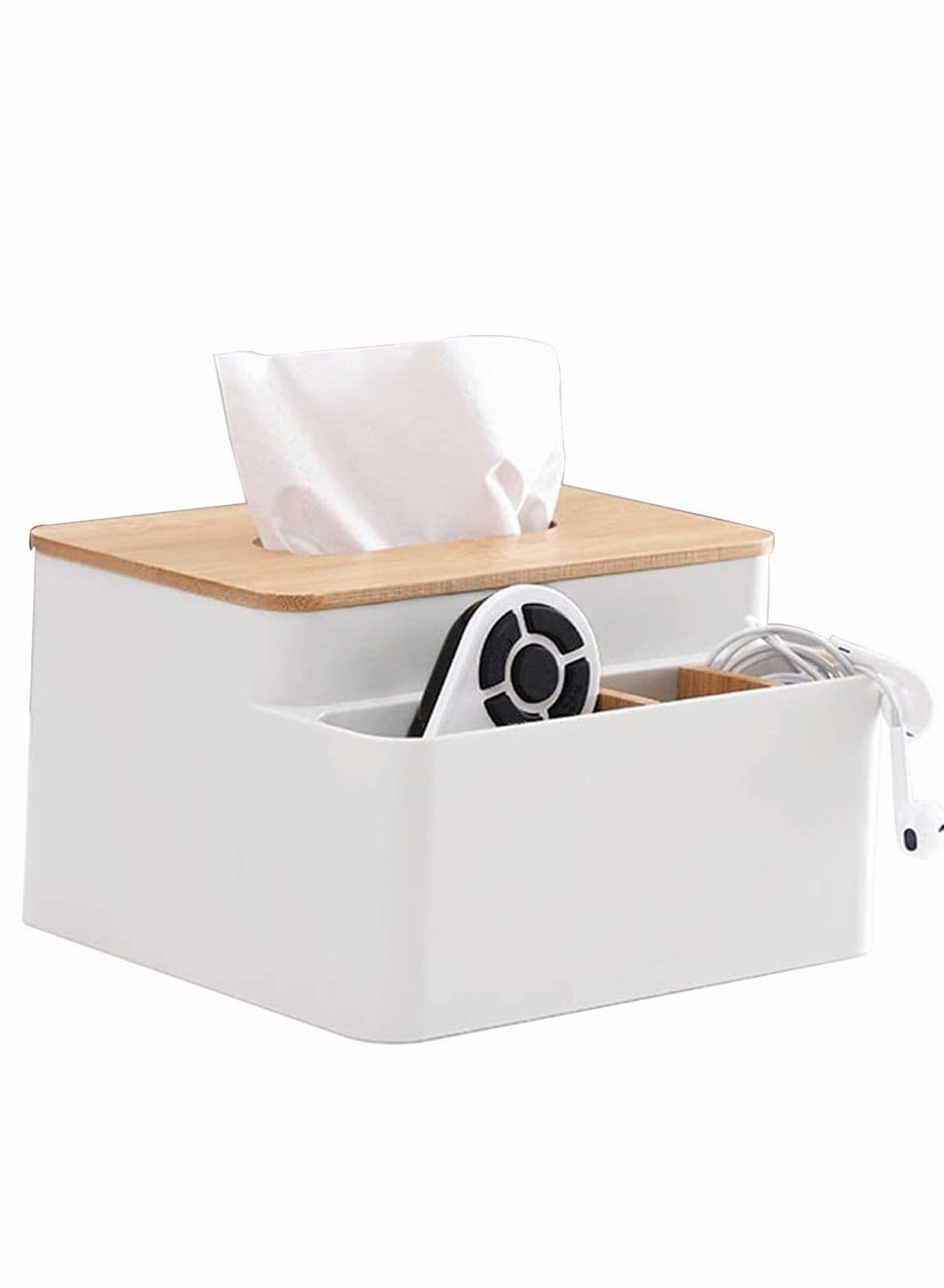 Tissue Box, Rectangular Holder Dispenser for Bedroom dDresser and Home Decor Table Top Bathroom Office Ttorage