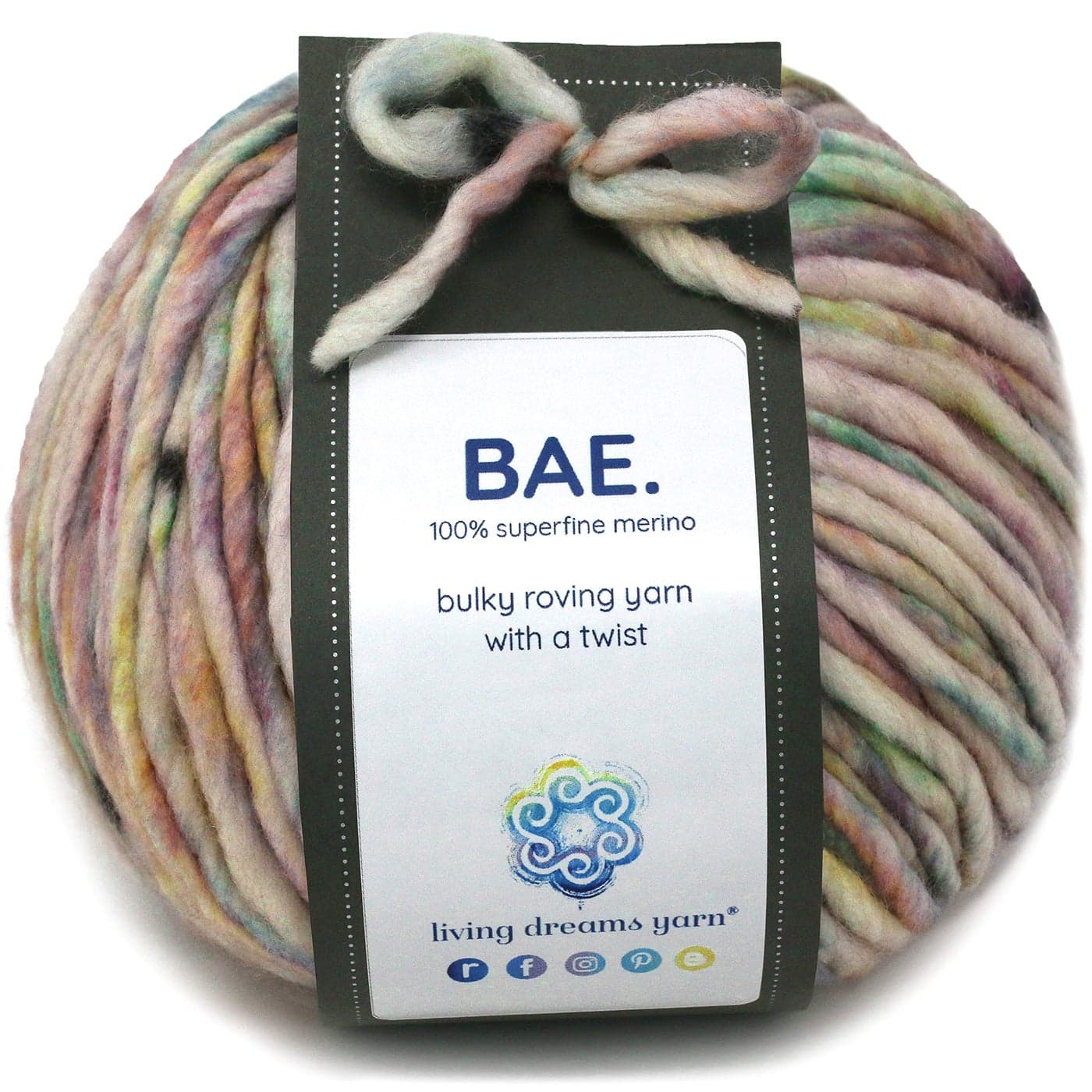 BAE by Living Dreams Yarn Cuddly Strong Super Soft for Next to Skin Winter Knits 100 Extrafine Merino Bulky Roving Yarn Baby Carriage