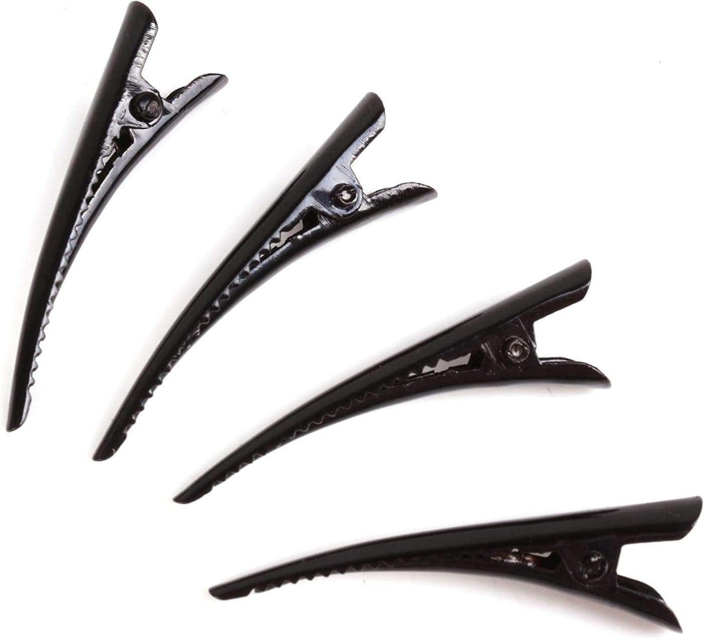 Set of 4 pcs Beak Hair Clips Grip Hair Styling Crocodile Claw Hair Barrettes Pinch Clip for French Up Do Accessories Alligator Clamp Clutcher for Girls and Women Black Medium