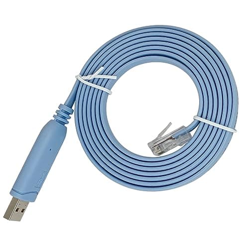 USB to RJ45 Console Cable USB Console Cable Compatible with Cisco HPHuaweiAristaOpengearArubaJuniper Routers Switches for Laptops in Windows Mac Linux with FT232 Chipset