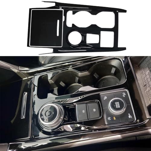 AOKIO Center Console Gear Shift Panel Cover Trim for Ford Explorer Interior Accessories 2020 2021 2022 2023 2024 (Glossy Black)