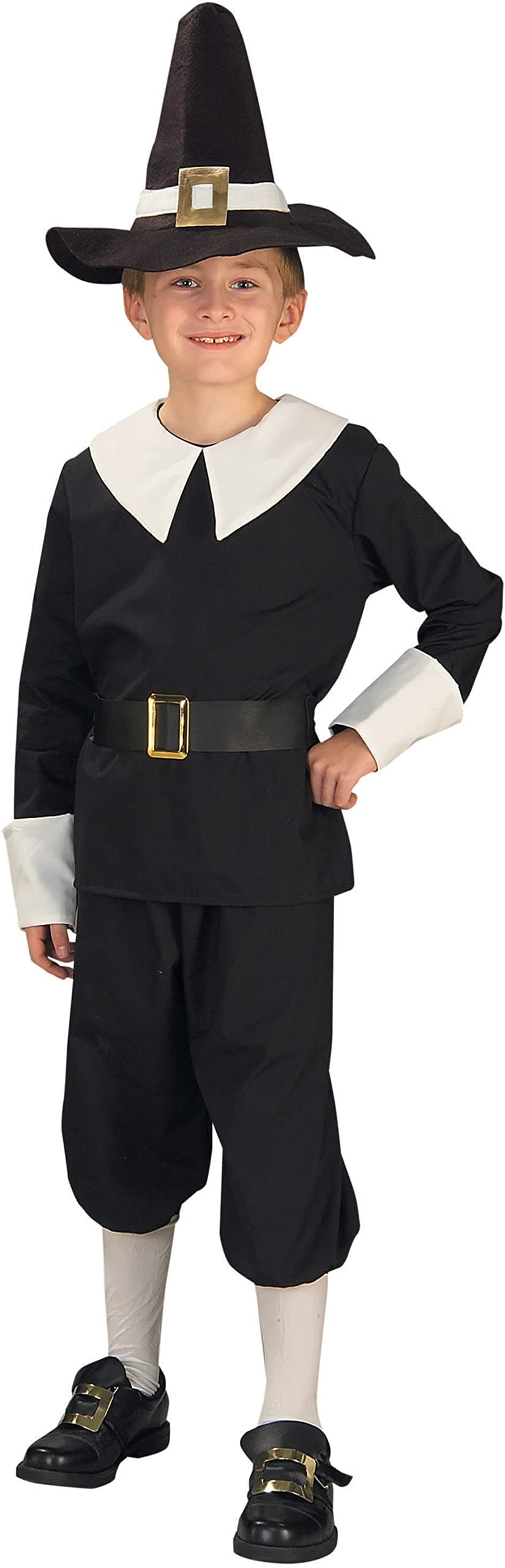 Rubies Pilgrim Boy Costume for Kids, Boy's Medium