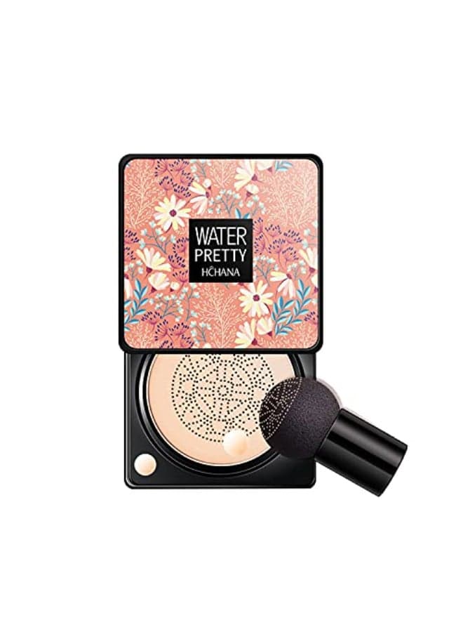 Mushroom Head Air Cushion BB Cream SuperThiner Concealer Lasting Nude Makeup Moisturizing Brightening Pigment CC Liquid Foundation Even Skin Tone Makeup Base Primer natural