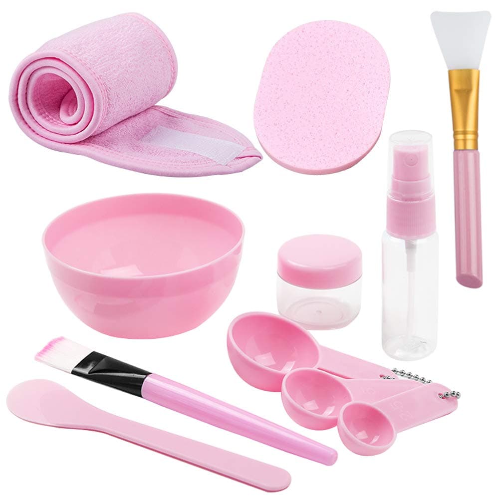DIY Facemask Mixing Tool SetYuCool DIY Mask Mixing Bowl Set Silicone Bowls for FacialsPink