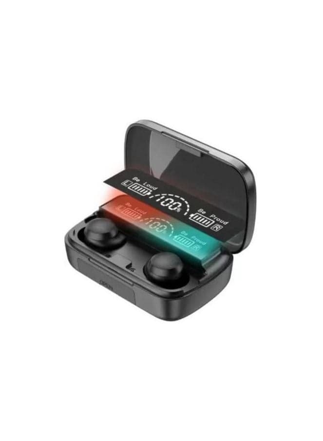 M20 TWS Bluetooth Wireless Sports Earphones Touch Control HiFi Sound Headsets Dual LED Charge Display (Black)