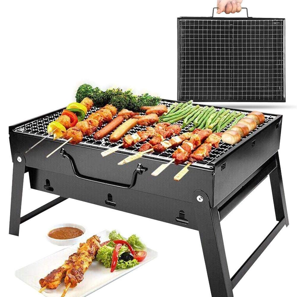 CALIST Folding Portable Outdoor Barbeque Charcoal BBQ Grill Oven