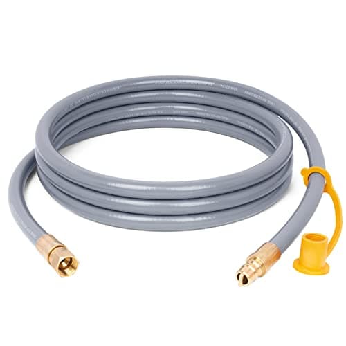 GASPRO 10 Feet 3/8" ID Natural Gas Hose, Low Pressure LPG Hose, for Weber, Char-Broil, Pizza Oven, Patio Heater and More