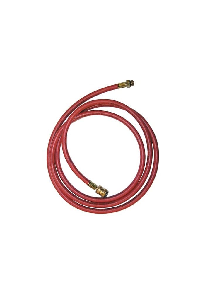 Robinair 63096 96Inch Long Red EnviroGuard Hose 14mm X 12 Inch ACME Fittings For R134A Use