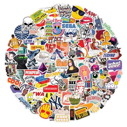 CodersParadise - Pack of 250+ Laptop Stickers Random - Stickers for Laptop, Journal, Bike Helmet, Diary, Guitar, Mobile - Waterproof Residue Free
