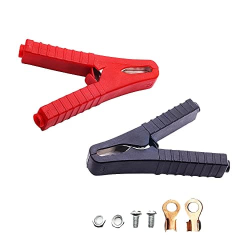 Jumper Cable Battery Clamps Tinning Crocodile Clamp 50A100A Car Battery Charger Clamps Power Replacement Battery Alligator Clips Jumper Cables Clamp Welding machine clamp Tinning