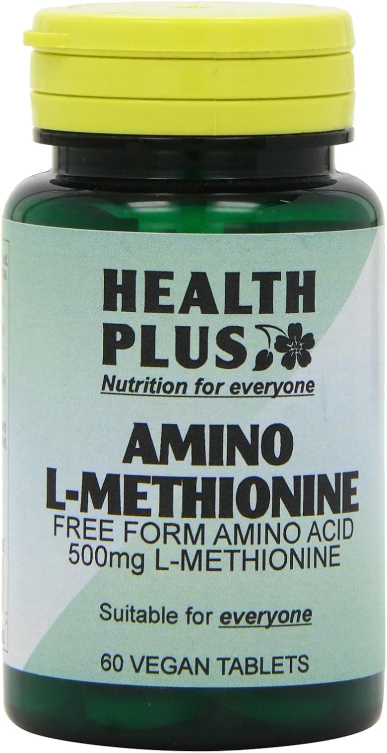 Health Plus Amino LMethionine 500mg Amino Acid Supplement 60 Tablets