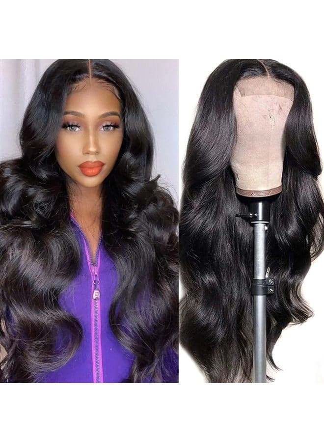 Body Wave Wig Human Hair Pre Plucked Pre Cut Lace Front Wig Ready to Wear 4x4 Body Wave Closure Wig Human Hair 180% Density Body Wave Pre Plucked Human Hair Wig Lace 20 Inch