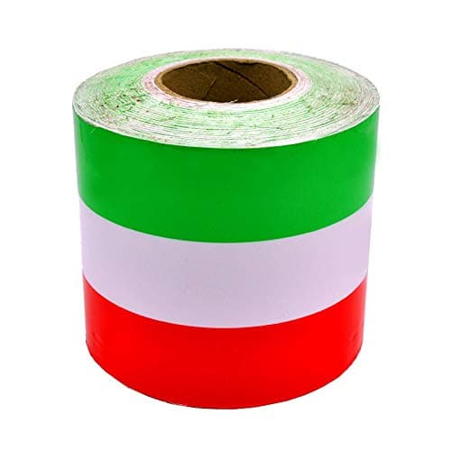 6 inches Wide Italian Italy French Germany Flag Stripe Decal Sticker for Car Exterior Cosmetic Hood FrontRear Bumpers Side Fenders