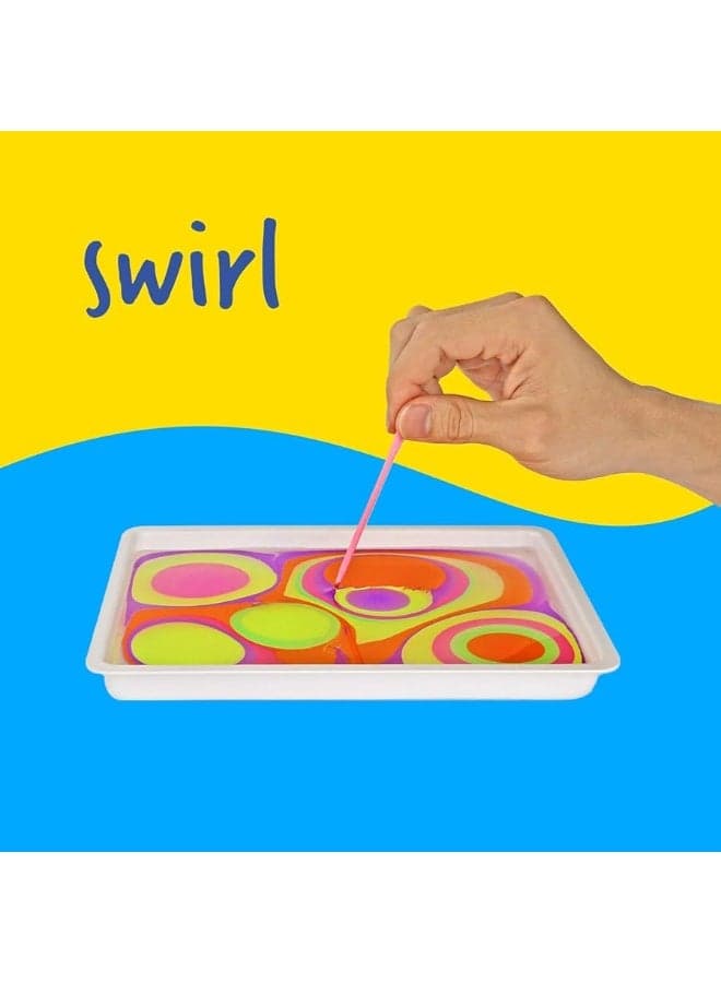 Marbling Paint Art Kit for Kids - Arts & Crafts Gifts for Girls & Boys Ages 6-12 Years Old - Easter Craft Kits Set - Paint Gift Ideas Activities Toys Age 6 7 8 9 10 Year Olds - Marble Painting Kits