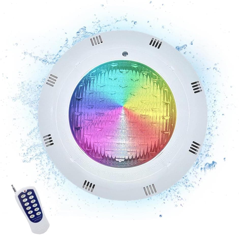 JONAS.C 12V 45W Pool Light Underwater Color Changing LED Lights RGB IP68 Inground Swimming Pool Light with Remote