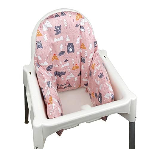 ZARPMA Inflatable Cushion Inner Cover Cotton Cover for IKEA Antilop Highchair Cover Only Pink