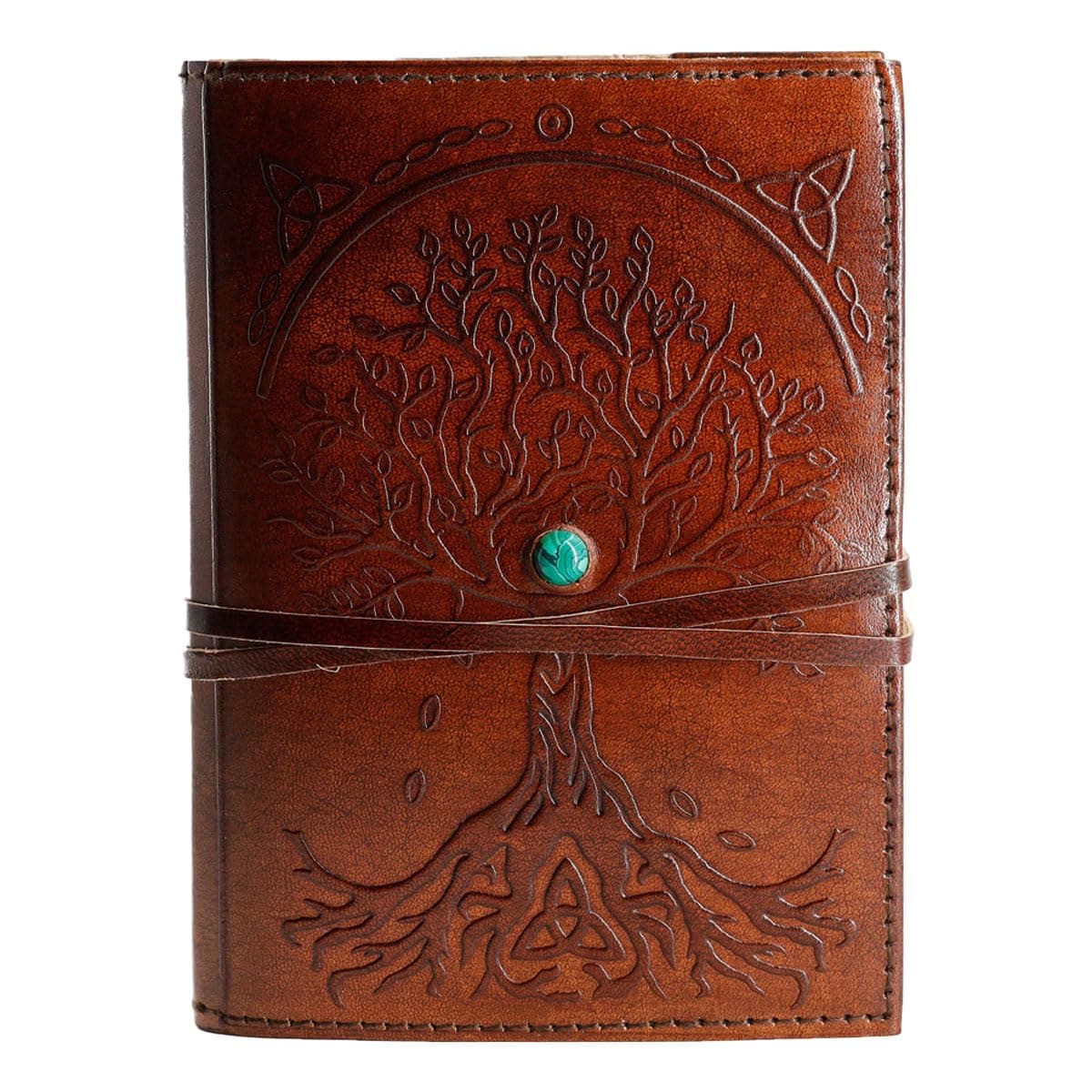 Leather Journal in Brown 7x5 Refillable Lined Paper Tree of Life Handmade writing Notebook Diary Leather Bound Daily Notepad for women and men Writing pad for Artist Sketch by KPL