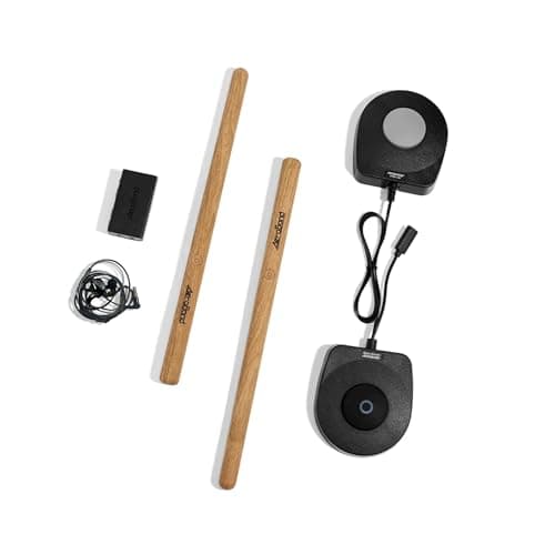 AeroBand Electronic Drum Set PocketDrum2 MAX(2024 Version), Air Drum Sticks & Pedals & Bluetooth Adapter, Play Drum Anywhere Anytime, 8 Tones and USB Midi Kids Adult Drummer Gift (Earphone Included)