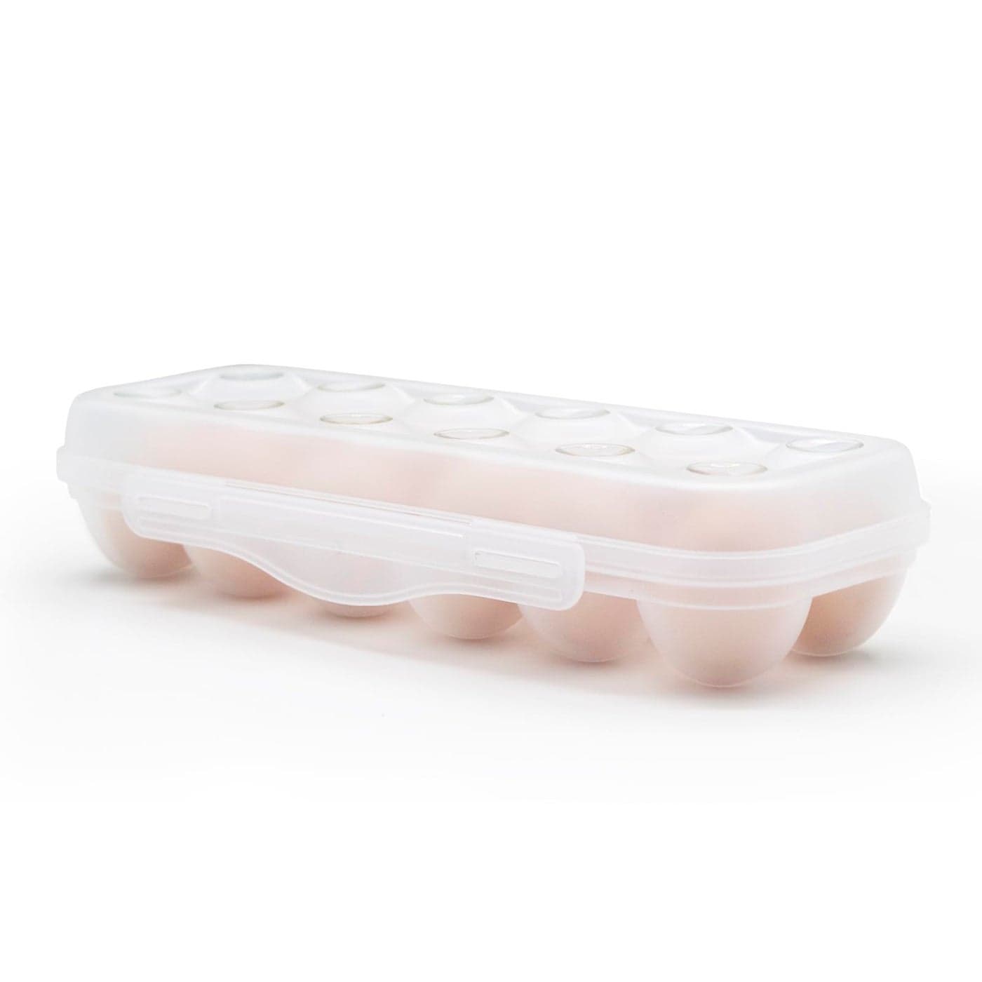 Hcendero Egg Holder for Fridge Egg Organizer for Refrigerator Portable Egg Tray with Lid Stackable Egg Storage with Safety Buckle 1