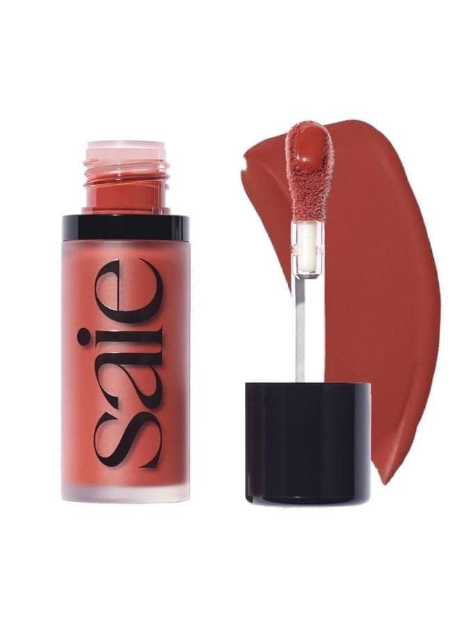 SAIE Dew Blush - Lightweight Blendable Liquid Blush,Spicy - warm tomette 11g for a Natural Glow