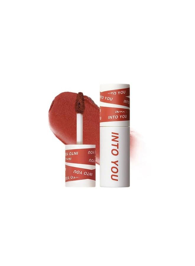 Matte Lipstick, Super Stay Lipstick for Women, Waterproof, Long Lasting Lipstick, High Impact Lipcolor with Lightweight Lip Mud Texture, Dual-use for Lips and Cheek, Red Lipstick (EM01)