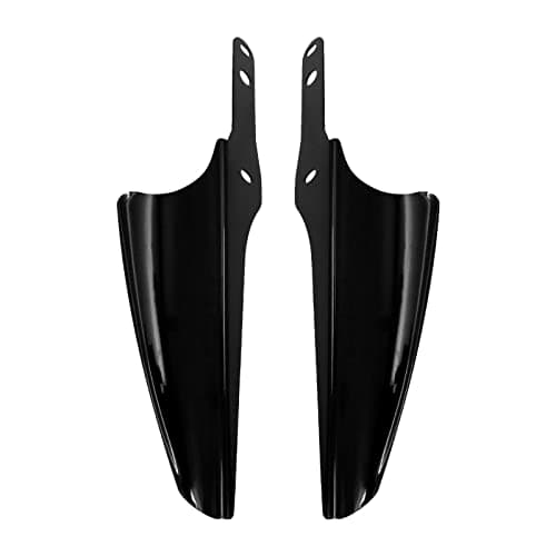 Front Fork Mount Wind Deflectors Fit for Harley Road King Street Glide Electra Glide FLHT FLHR FLHX 1995-2023 (Color:Black)