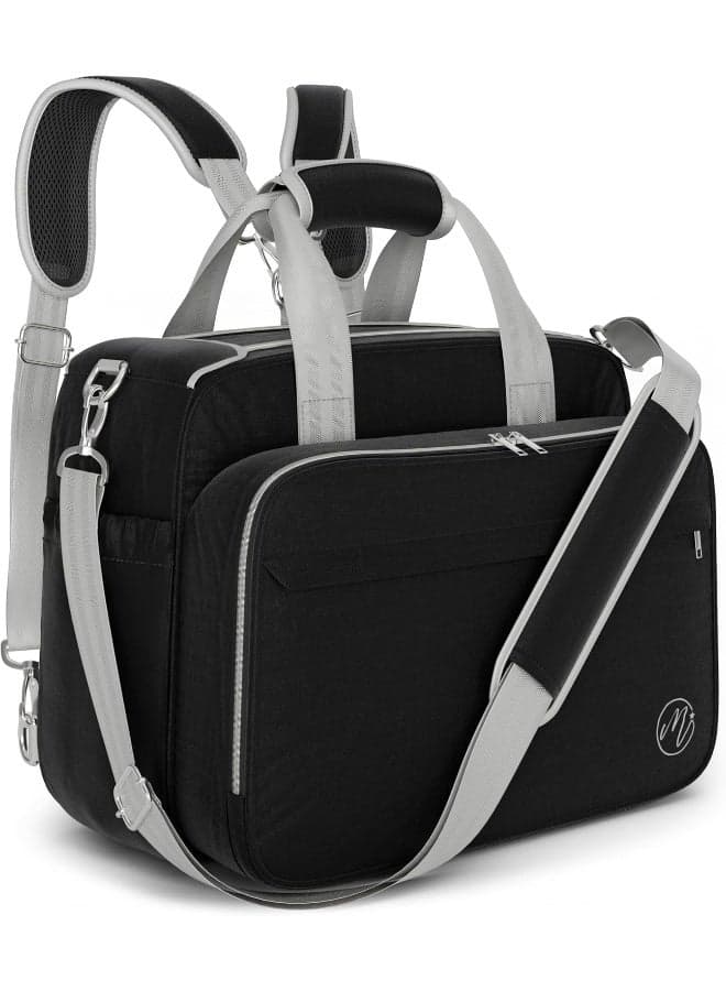 Mellories 4 in 1 Convertible Diaper Bag Tote For Baby Boys and Girls