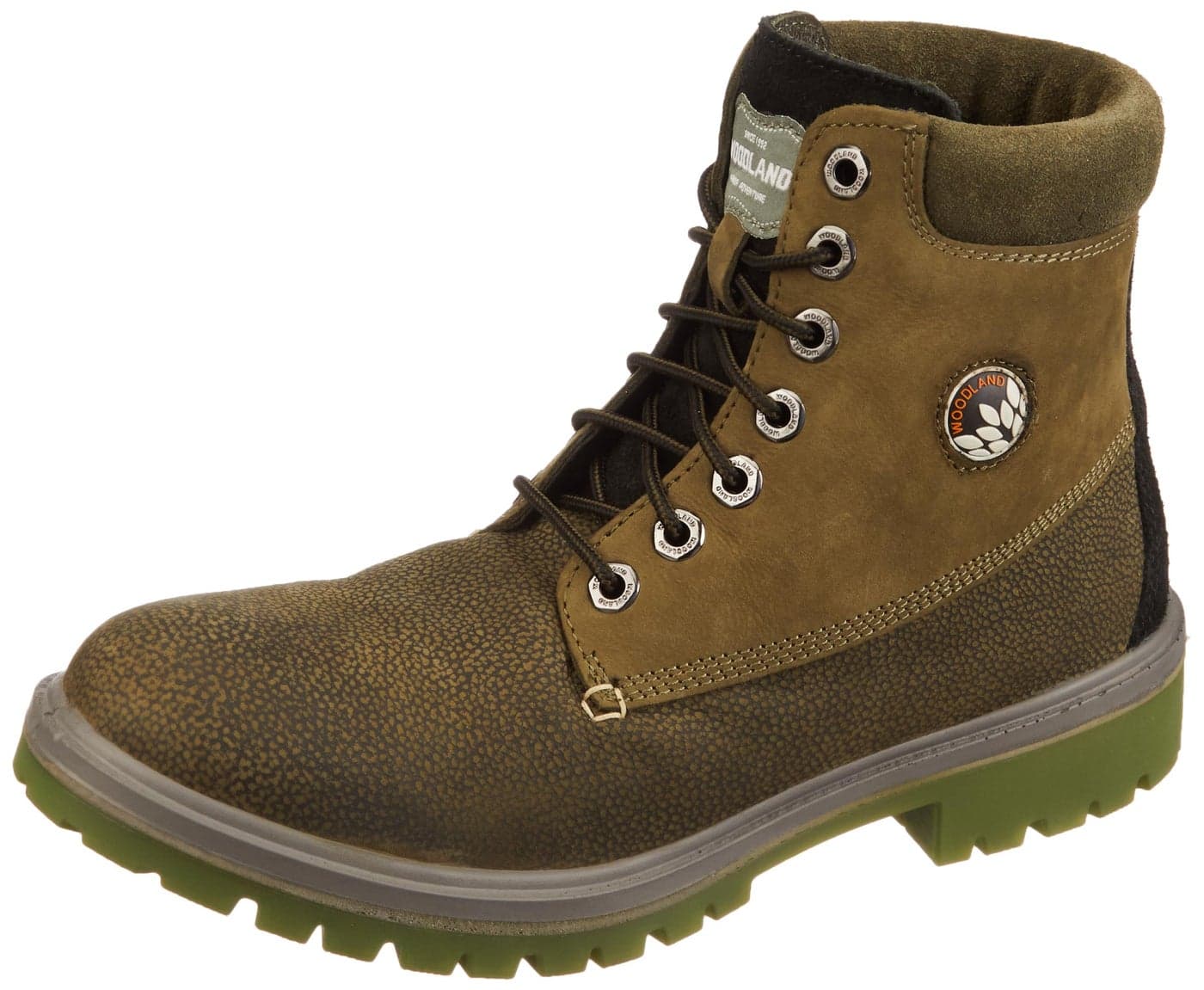 Woodland Men's Olive Green NUBUK 2TNPD2 Boots-8 UK (42EURO) (GB 6240124)