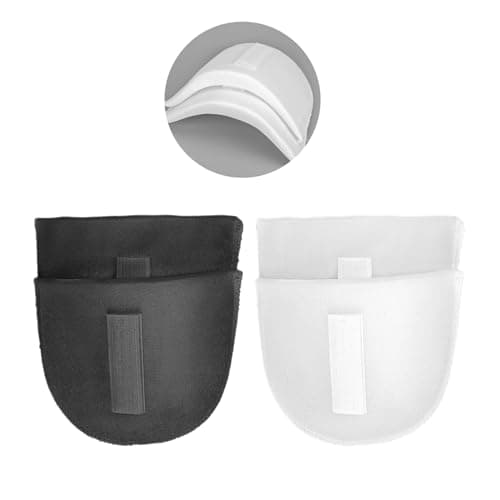 WLLHYF 2 Pairs Setin Shoulder Pads Thickness 15cm Breathable Sponge Pads Shoulder Enhancer Sewing Supplies for Women Men Sloping High Low Shoulders Blazer Suit TShirt BlackWhite