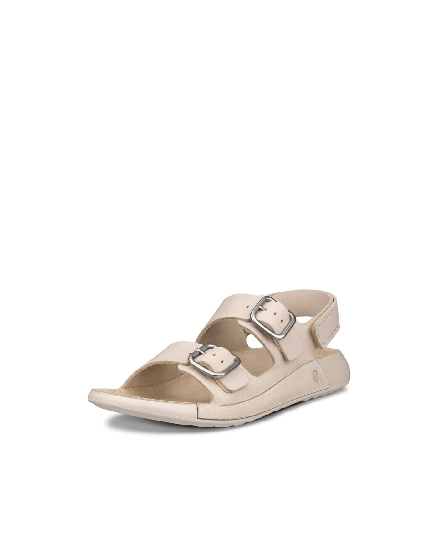 ECCO Womens Cozmo Three Band Buckle Sandal Limestone Nubuck 77 5