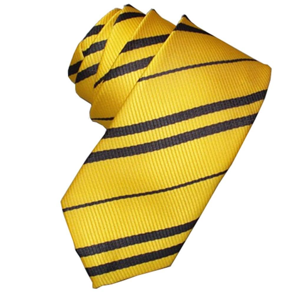 Tie Costume Striped Necktie Halloween Cosplay Party Supplies Accessories for Kids and Adults (Yellow)