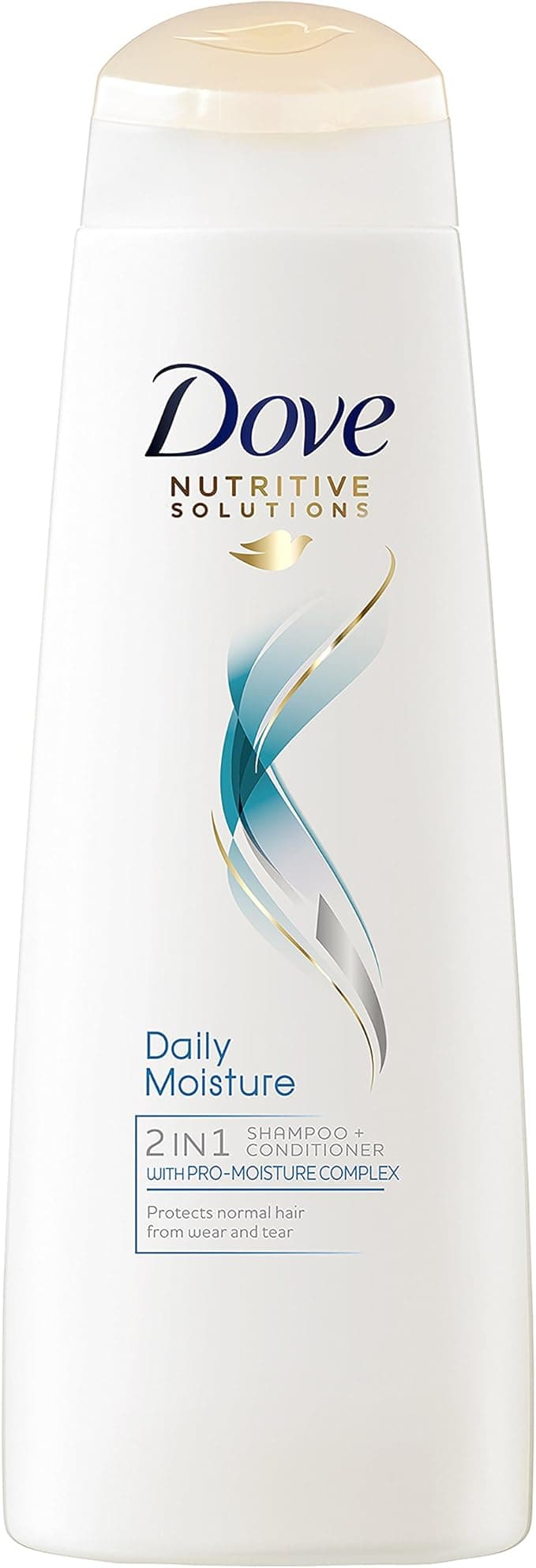 Dove Nutritive Solutions Daily Moisture Shampoo nourishes for smooth hair thats up to 10x more resilient to daily damage for dry hair 6x 250 ml