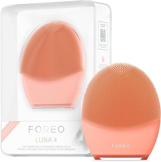 FOREO Clean Balance Luna 4 Bundle Facial Cleansing Brush for Sensitive Skin Luna MicroFoam Face Cleanser 20 100 ml Firming Face Massager