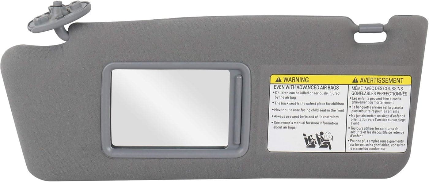 MOSTPLUS Gray Sun Visor Driver Left Side for Toyota Tacoma 2005-2014