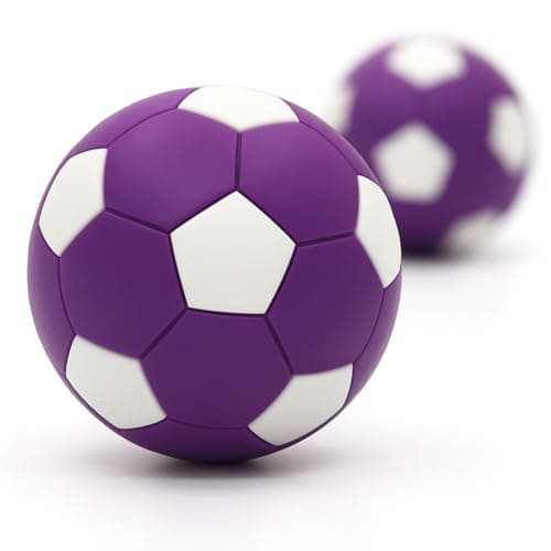 serveuttam Foosball Table Replacement Balls- 36mm Table Soccer Balls for Foosball | Tabletop Game Foosball Accessory | Football Table Accessories (Purple-White, 2)