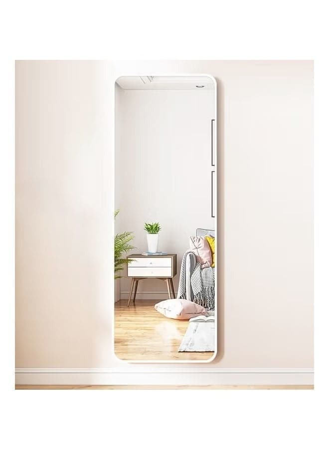 Wall Mounted Full Length Mirror, Modern Slim Rectangular Dressing Mirror, HD Clear Reflection, Space-Saving Hanging Mirror for Bedroom, Living Room and Entryway Mirror 30x120 cm