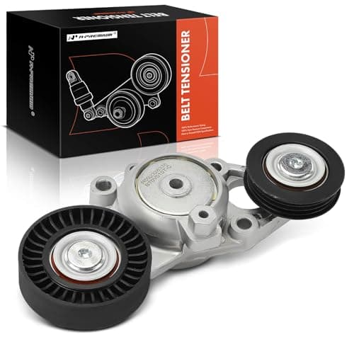 A-Premium Belt Tensioner Assembly with 2 Pulleys Compatible with Toyota Camry 2010-2011 2.5L, (Power Steering Position), Replace# 166010V010